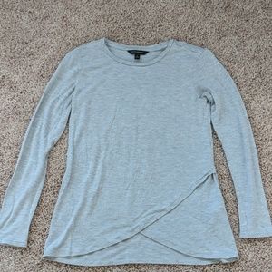 Grey Tulip Hem Shirt